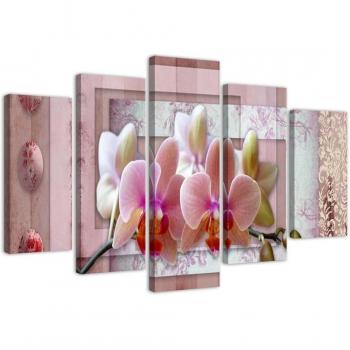 Cinquepicche di Orchidee Rosa 100x70