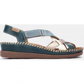 Pikolinos para mujer. Sandalias de Piel Cadaques azul Pikolinos