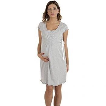 Camicia Notte con Fiocco e Cotone Bielastico per Premaman
