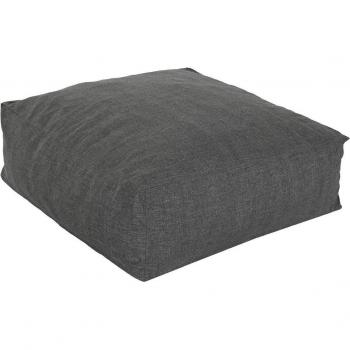 Puff Home ESPRIT Gris 87 x 87 x 32 cm