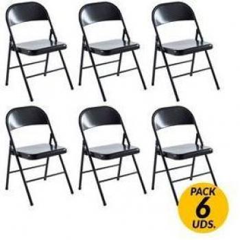 Sillas Plegables Diseño Industrial Folk (6 unidades)