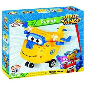Cobi Super Wings Pack de Modélisme Donnie Jaune-Bleu – 182 Pièces (25124)