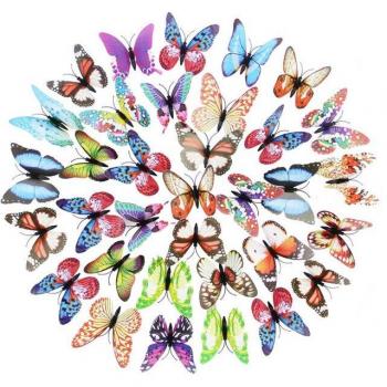 Lueur Art Papillon 100 Autocollants