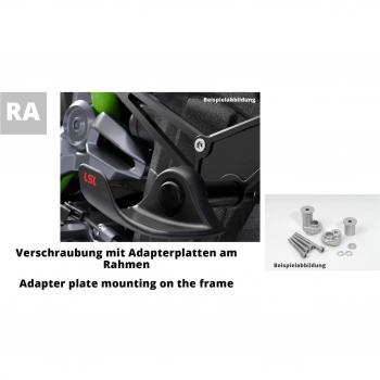 LSL Ricambio Crash-Pad 550H114 per HONDA CBR 1000 RR, 06-07 Argento