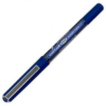 Uni Ball Tintenroller UB EYE Ocean Care, 0,4 mm, blau, 12 Stück, 75 % Recycling-Kunststoff