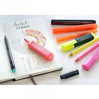 Faber-Castell, Marker, 4005401548621 Leuchtmarker (Rot, Grün, Gelb, Rosa, Blau, Orange, 5 mm, 8 x)