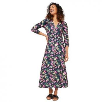 Robe Bleue à Boucle Fleurie M & Co