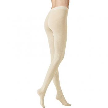 KUNERT Damen Strickstrumpfhose Winter Dreams in Winterweiss Creme, Größe L