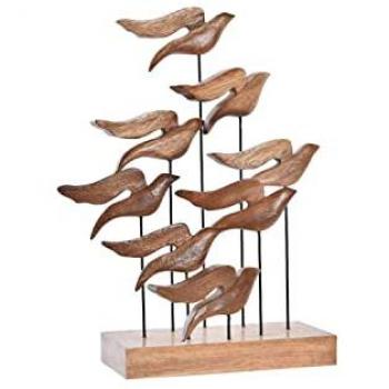 Elegante Vögel aus Akazienholz