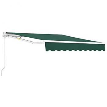 Store Banne Manuel avec Manivelle 300 x 250 cm Vert Foncé
