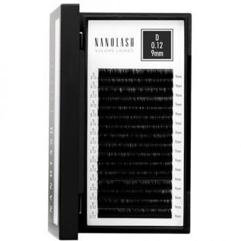 Cils Volumineux Nanolash – 0,12 D Curl 9 mm, Extension Professionnelle