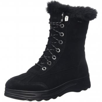 Geox Damen D HOSMOS B ABX B Winterstiefel, Schwarz