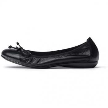 Bailarinas de piel vacuna con lazo Wonders