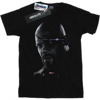 T-shirt en coton Avengers Endgame Filles Nick Fury