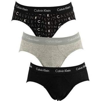 Calvin Klein Pack de 3 Calzoncillos para Hombre, Hip Brief, M