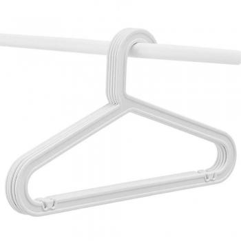 Paquete de 10 perchas de plástico para camisas