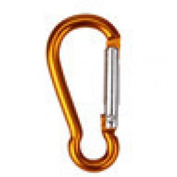 Mosquetón de aluminio en forma de D, 10 unidades, llavero para camping y escalada