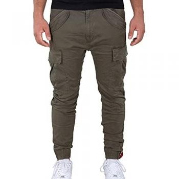 Alpha Industries Joggers Airman 188201 Grün Tapered Fit 32 Herren