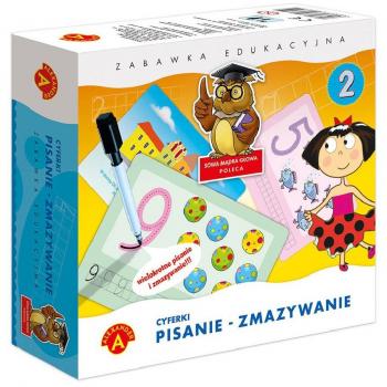 Dřevěné hračky Pexi Psaní a mazání 2 čísla
