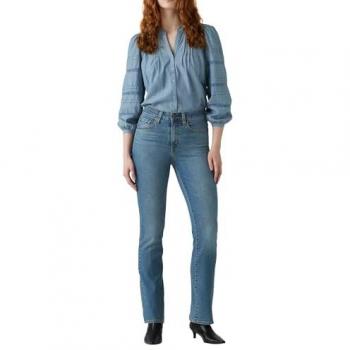Levi’s 18759‑0235 Denim Azul: Alta Cintura, Corte Bota, Algodón