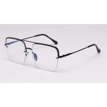Kachawoo Stylish Metal Half Frame Blue Light Glasses
