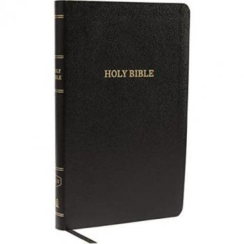 KJV Holy Bible: Thinline with Cross References, Black Bonded Leather, Red Letter, Comfort Print: King James Version