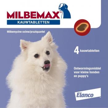 Milbemax Kauwtabletten voor Honden tot 5 kg