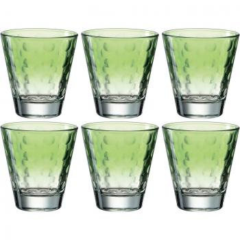 LEONARDO Optic‑Kalk-Natron‑Gläser, 6 Stück, 215 ml, spülmaschinenfest