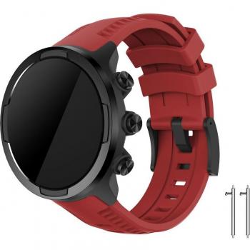 Bracelet de montre en silicone 24mm pour Suunto 9/9 Baro/D5/Sport Baro/Spartan Sport HR
