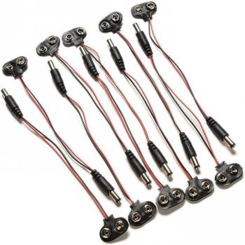 10PCS 9V DC I-Type Battery Power Connector for Arduino