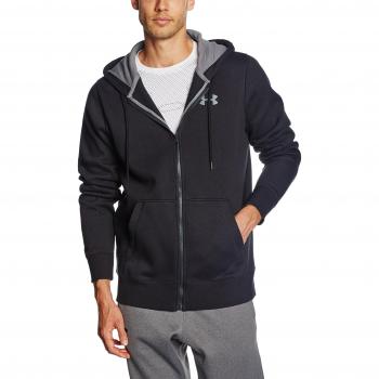 Under Armour Herren Jacke CC Storm Rival mit Kapuze, Vollreißverschluss, Schwarz, Größe L – 1280781