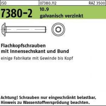 Flachkopfschraube ISO 7380-2 M5x35 200 Stück