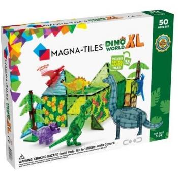 Magna-Tiles Prehistoric World XL 50-Piece Construction Set