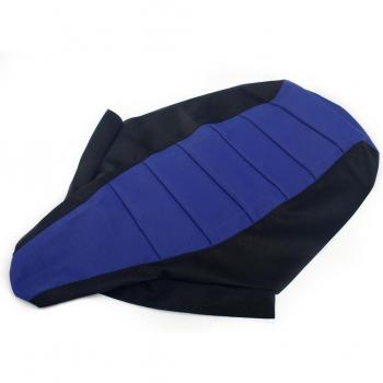 Cubierta de Asiento ATV Quad BIKINGBOY, Suave, Rejilla, Azul y Negro, PVC, para Yamaha YFX 450 (2004-2010)