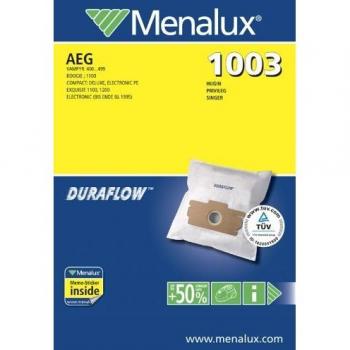 Menalux 1003 Sacchetti di Ricambio per Aspirapolvere, Pacco da 5