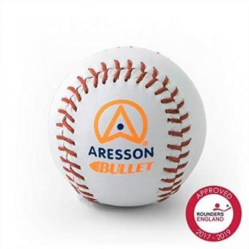 Official Size White Rounders Ball by Aresson