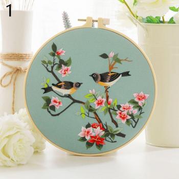 DIY Chinesische Blumen Stickmuster, Kreuzstich Dekorationsprojekt