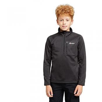 Berghaus Childrens Unisex High Neck Kids' 1/2 Zip Grid Fleece Top