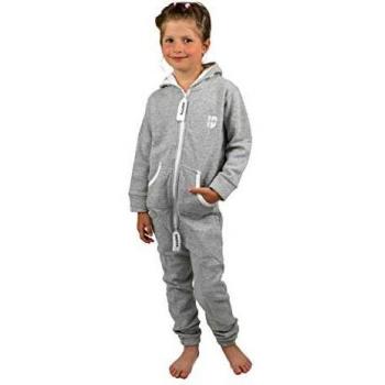 Gennadi Hoppe Kids-Jumpsuit 7‑8 Jahre – Hellgrau