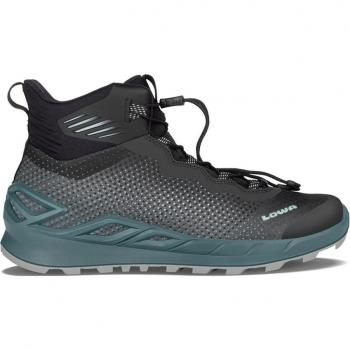 Lowa Merger Mid Hiking Boots with Gore‑Tex – Petrol / Ice Blue, UK 7 Female