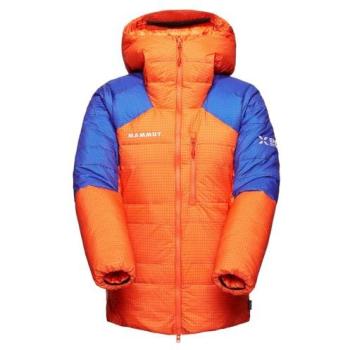 Eiger Advanced Down Belay Jacket for Women – Hooded, L, Orange/Blue