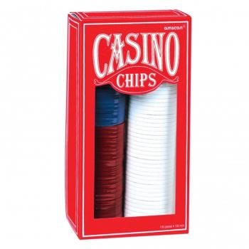 Classic Red White Blue Gamble Tokens