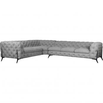 Leonieque Chesterfield‑L‑Form Sofakombi – 323 cm, 75 cm hoch, 264 cm tief