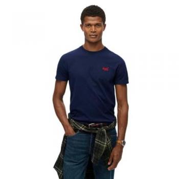 Superdry Classic Navy Logo Emblem T-Shirt, Short Sleeve, Size S Men