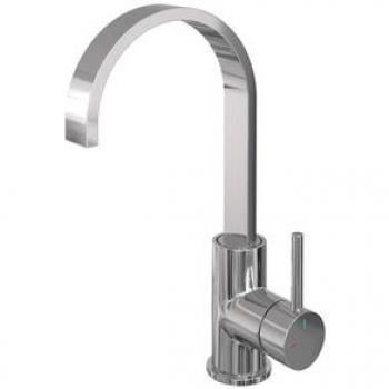 Brauer Lavabo Robinet Chrome Poli – Rehausseur à Bec Rotatif Poignée S3