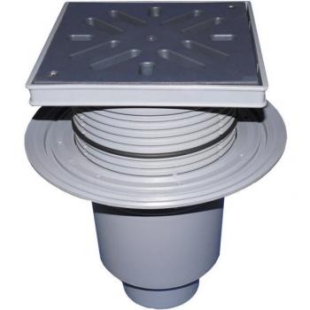 Siphon Vertical avec Support de Grille 226x226mm