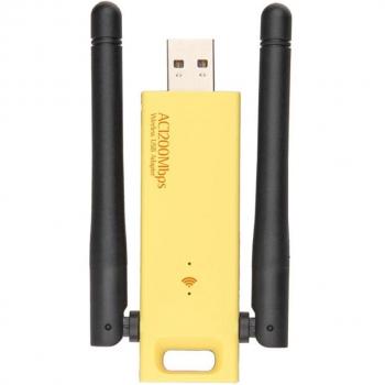 Realtek RTL8812AU/RTL8812BU USB 2.4GHz/5GHz 1200Mbps Dual-Band Wi-Fi Adapter with Ethernet Port