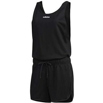 Adidas Damen-Overall Schwarz-Weiß L