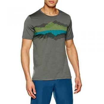 Eisbrecher Herren Tech Lite SS Crewe Cook Metallisch Reflektiertes T-Shirt, XL