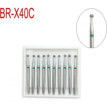 10pcs Dental High-Speed Diamond Burs 1.6mm Round